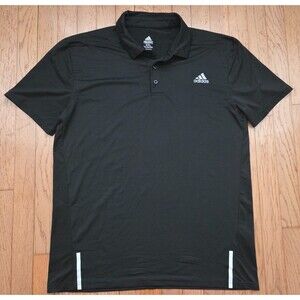 Adidas Men's 3XL XXXL Techfit Compression Climacool Performance Polo Shirt Black